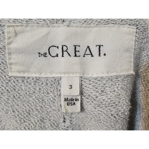 The Great Sweatpants The Patchwork Cropped Heather Gray Drawstring Size 3/ LG - Picture 4 of 5